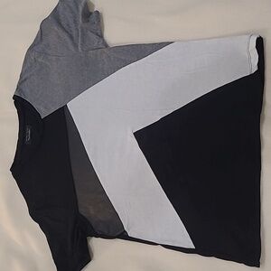 Black and Gray Geometric T-Shirt
